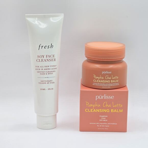 Fresh / Purlisse Other - Fresh Soy Face Cleanser 5 Oz & Purlisse Pumpkin Chai Latte Cleansing Balm 2.7 Oz